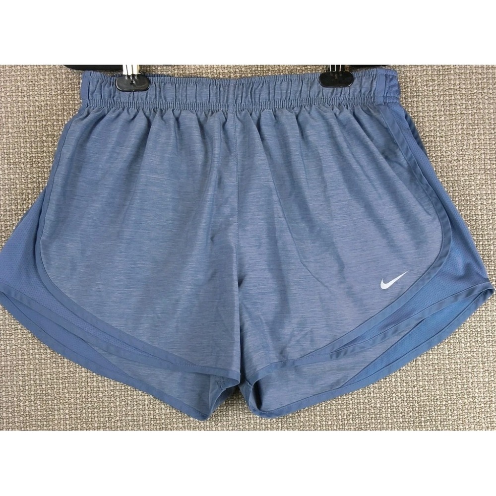 Nike Dri-FIT Tempo Running Shorts Women's Blue Heathered Athletic Gym Size L